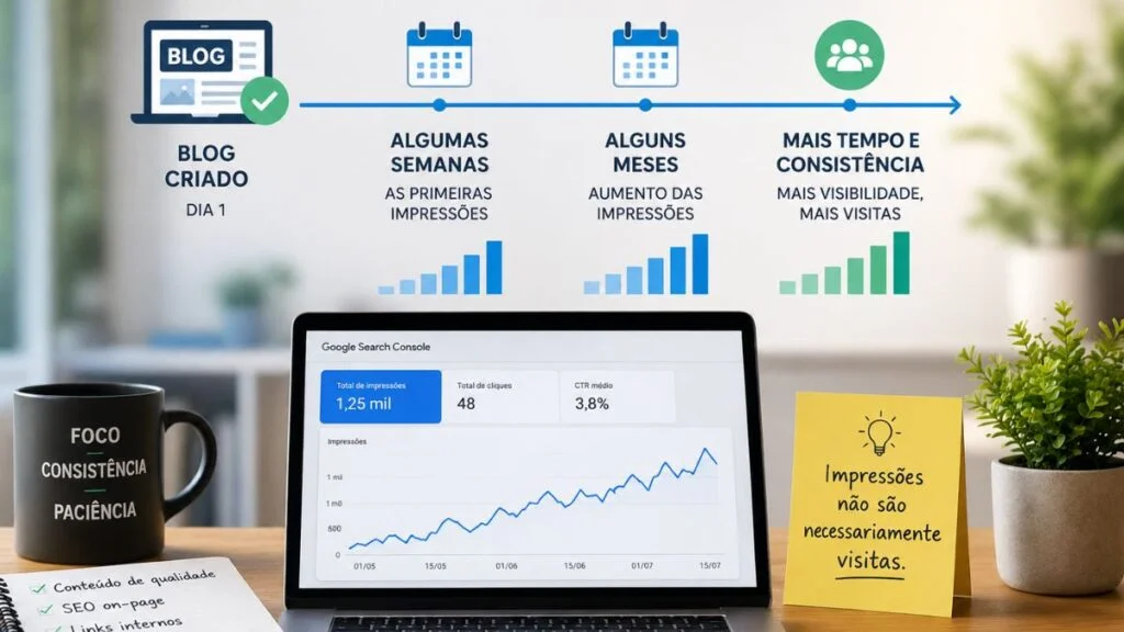 Quanto Tempo Leva para um Blog Novo Receber Visitas do Google?
